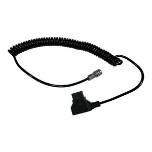 WEBER SFO Series Power Cable D-Tap to 2 Pin Female DC Coiled Camera Blackmagic